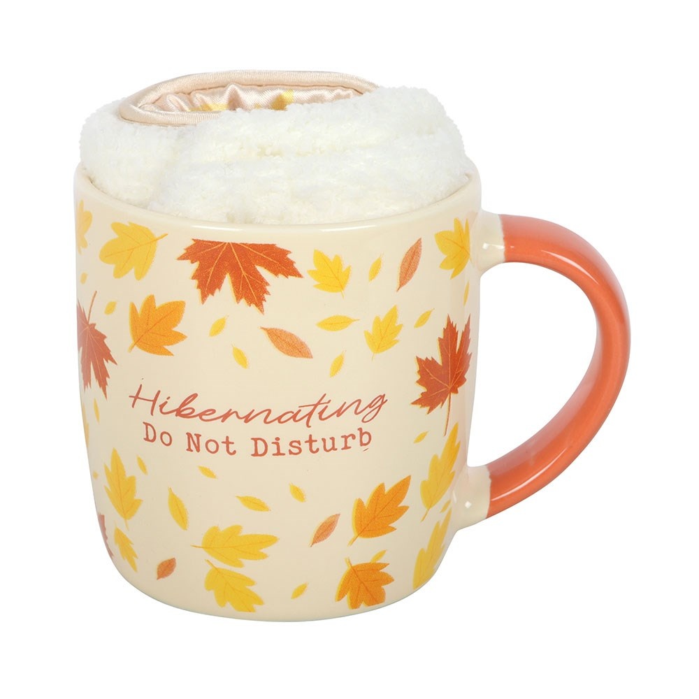 Something Different - Autumn Hibernation Kit with, Socks and Eye Mask Mug - Multicolours